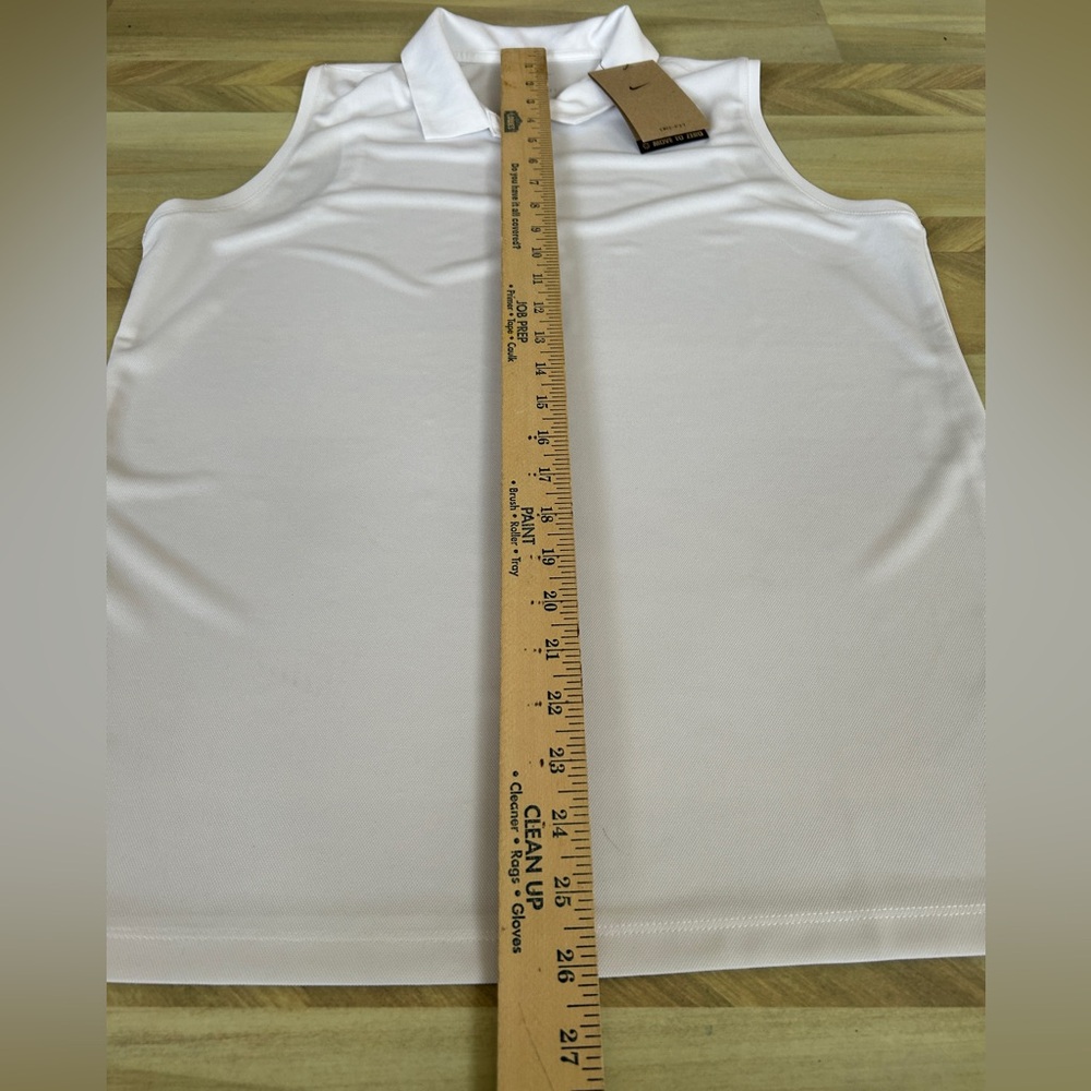 NIKE DRI FIT Victory Sleeveless Golf Polo         New w/tags Women’s L - Picture 4 of 6